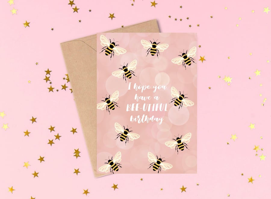 Bumblebee Pun Birthday Card