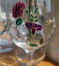 Set of 2 Hand Painted Wine Glasses - Image 2