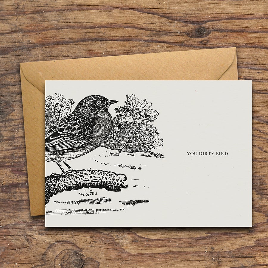 You Dirty Bird Handmade Greetings Card