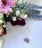Purple Dangle Earrings  - Image 3
