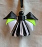 Ribbon Angel - Black White & Green - Image 1