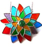  Succulent Abstract Fllower Stained Glass Suncatcher Handmade - Image 7