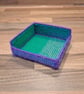 Container for small desk items - green and purple pattern - Image 1