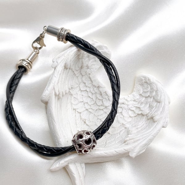 Double Leather Cord Bracelet