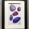 Purple pebbles original art 