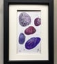Purple pebbles original art  - Image 1