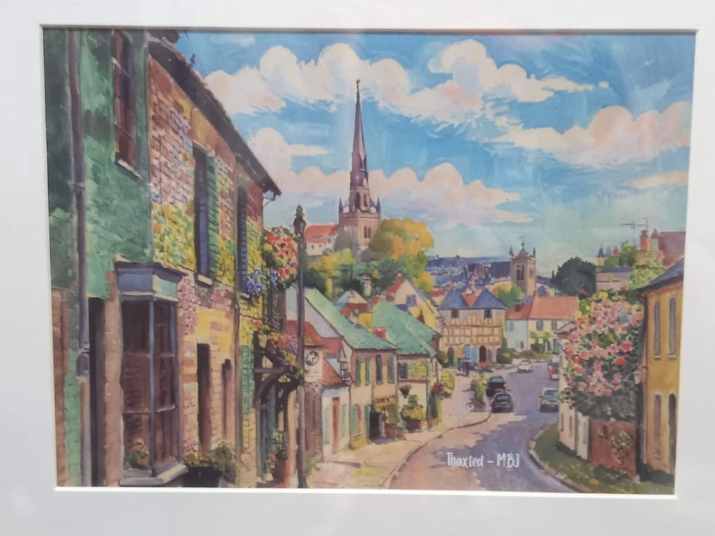 Thaxted town print A4 A5 with mount