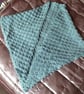 Crochet Summer Shawl in Pastel Blue