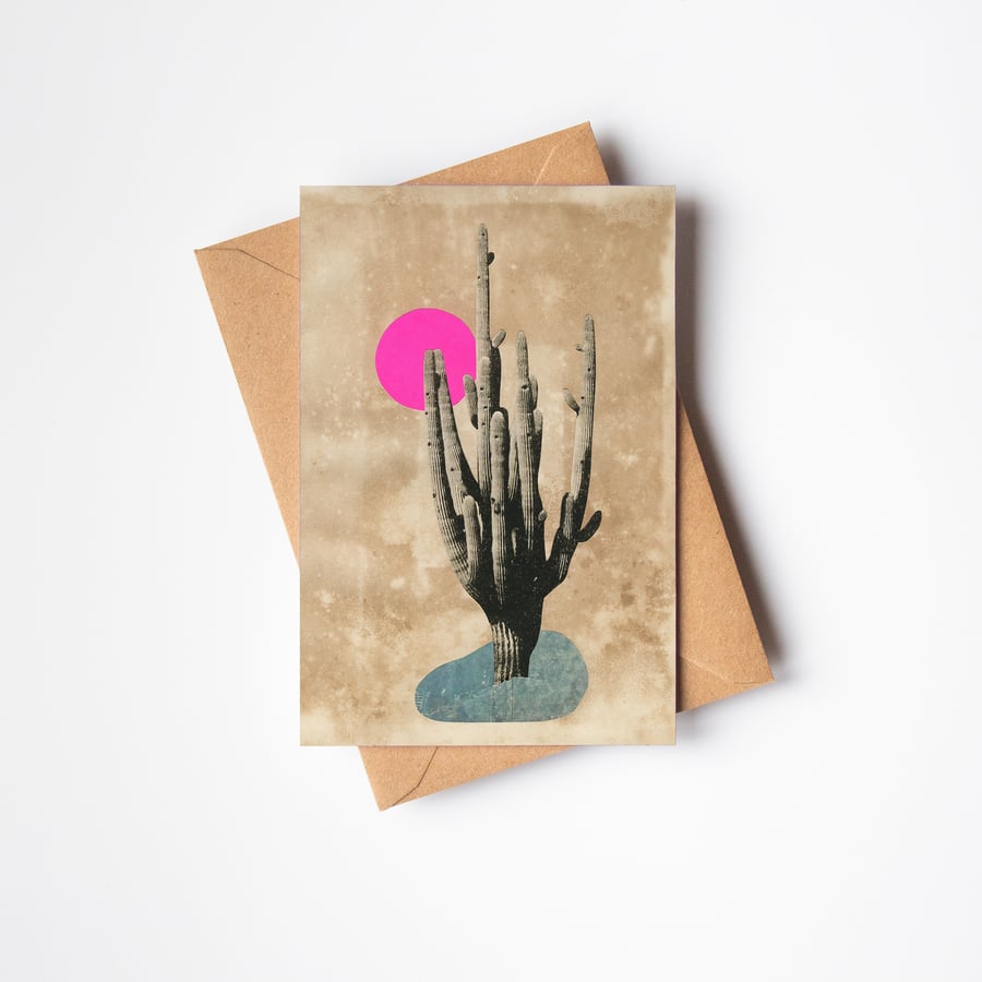 Botanical Cactus Card - Desert