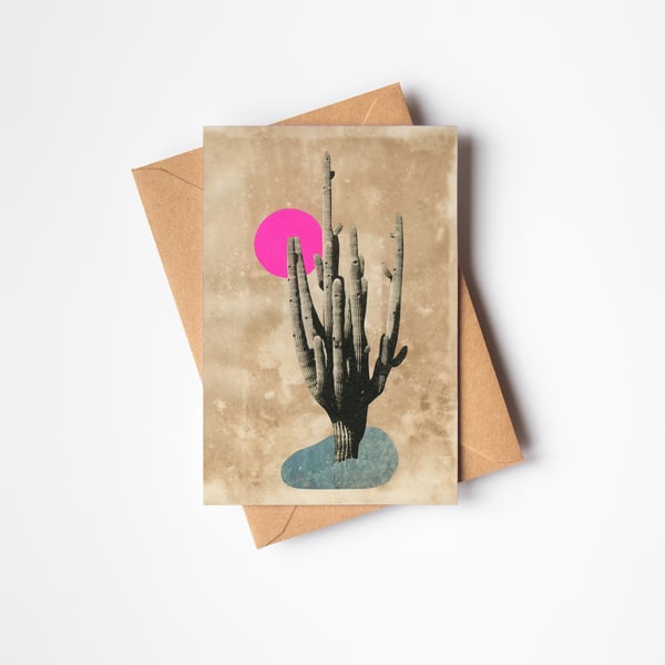 Botanical Cactus Card - Desert