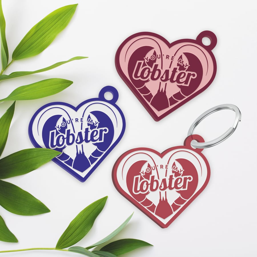 You're My Lobster Acrylic Keyring: TV show-inspired Keychain Gift For Valentines