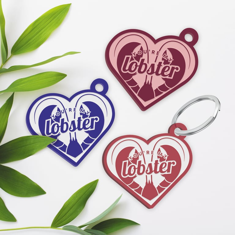 You're My Lobster Acrylic Keyring: TV show-inspired Keychain Gift For Valentines