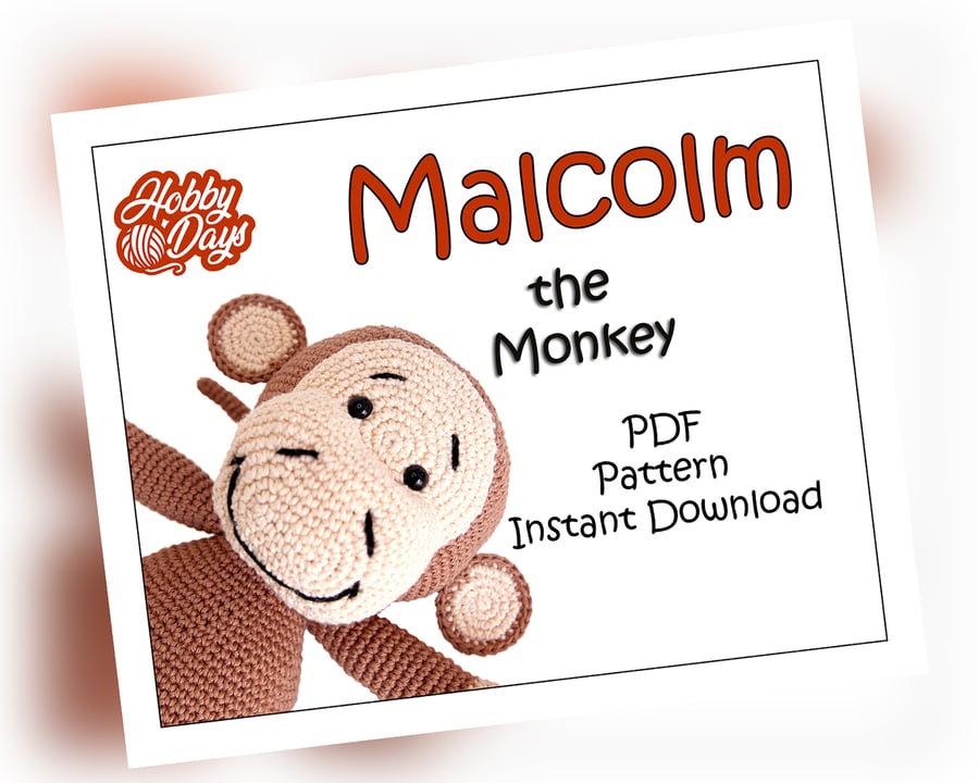 Amigurumi Crochet PDF Pattern Monkey