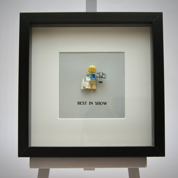 Best in Show mini Figure framed picture 25 by 25 cm