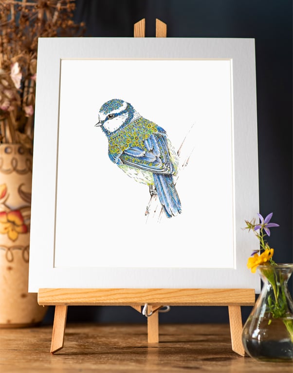 Blue tit Art Print 