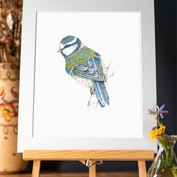 Blue tit Art Print 