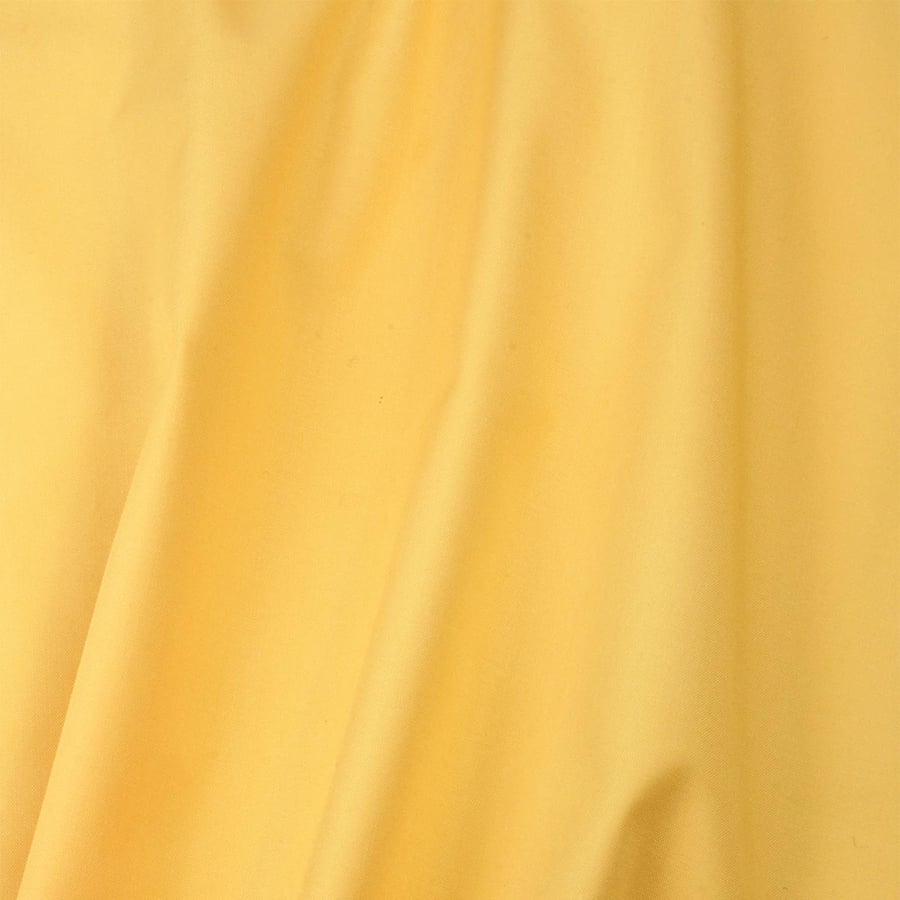 Sunny Yellow Organic Cotton Shower Curtain, washable non-waxed