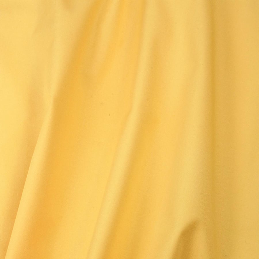 Sunny Yellow Organic Cotton Shower Curtain, washable non-waxed