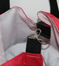 Large Red Sailcloth Beach Bag – Oversized Family Tote with Original Black M - Image 4