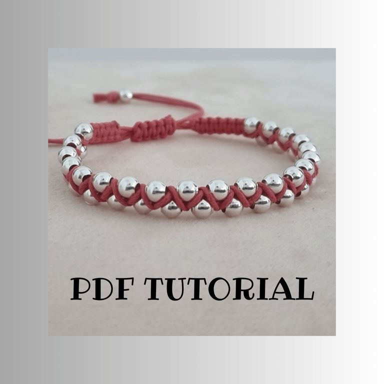 Beaded Goddess Bracelet Tutorial - macrame tutorial - craft making
