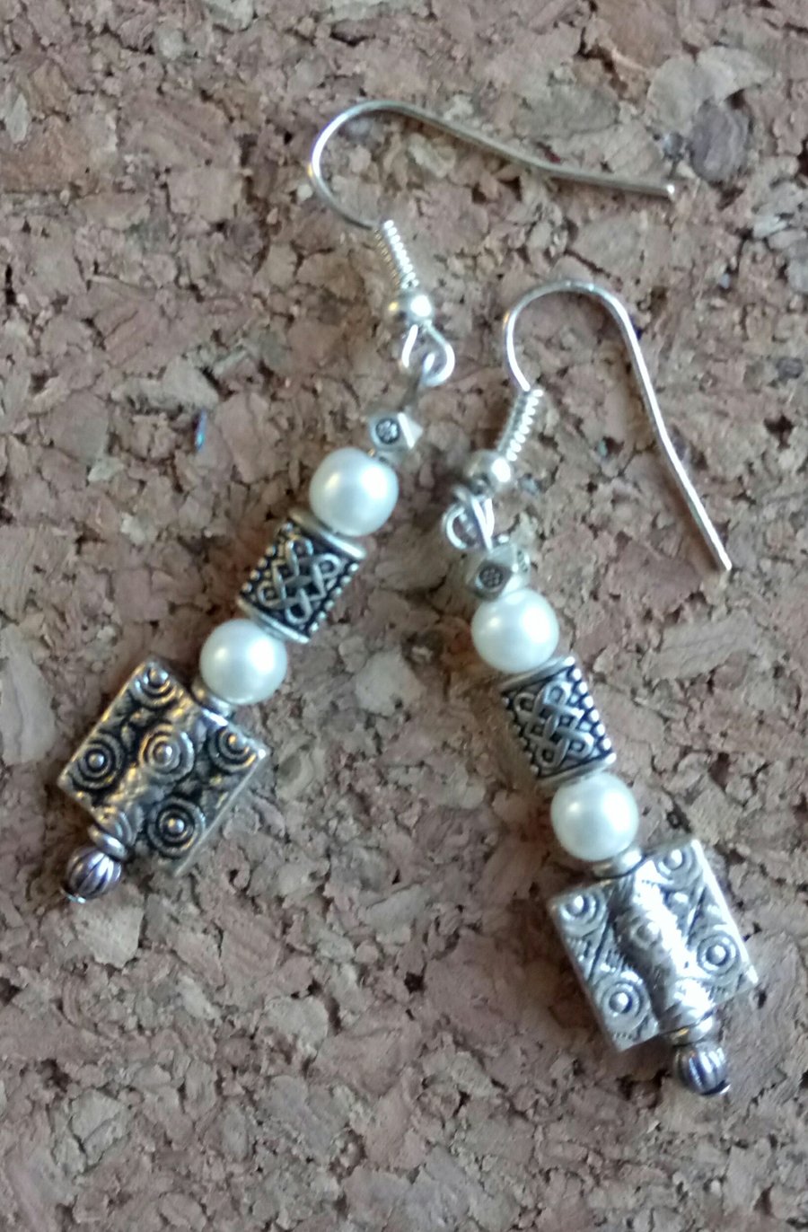 Lovely Dangly Sterling Silver Earrings