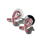 Breast Cancer Awareness Earrings Studs Pink Ribbon Crystal Jewellery Gift - Image 1