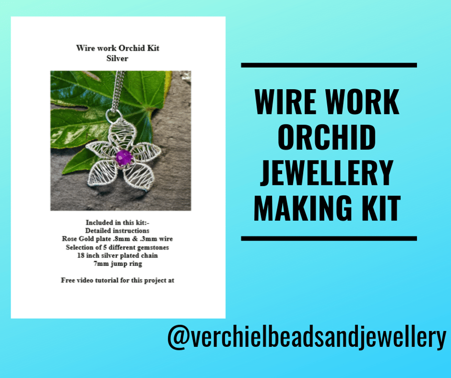 Jewellery Making Kit - Wirework flower