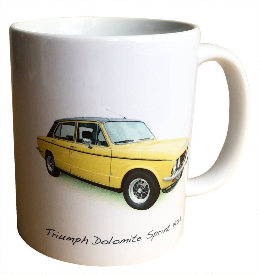 Triumph Dolomite Sprint 1973- 11oz Ceramic Mug for the Enthusiast