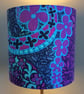 Wow Hip and Groovy CARNABY Pink Blue Floral 60s Vintage fabric Lampshade option - Image 2