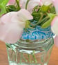 Yellow Embossed Ceramic Flower Arranging Frog (9 hole) - Image 8