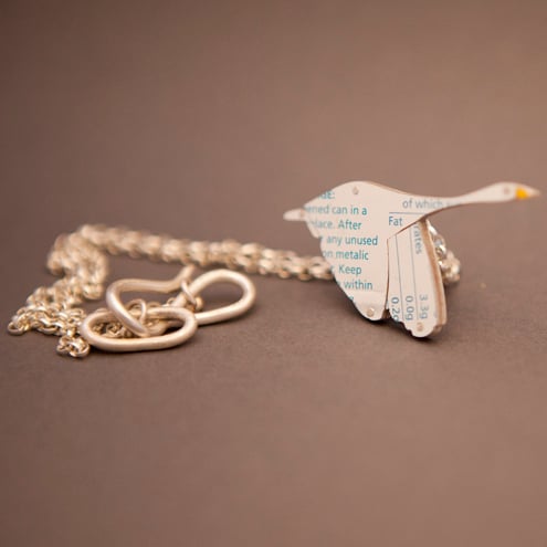 Swan Tin Necklace