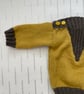 Aran weight jumper with V shaped insert - Image 2