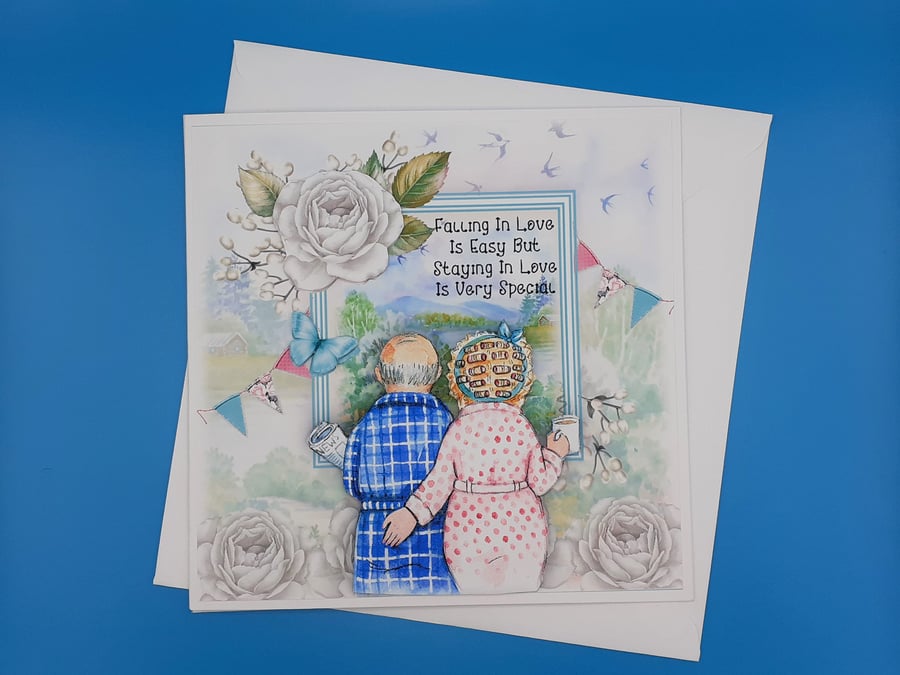 Anniversary Card, Large, Parents, Wife, Husband, Friends