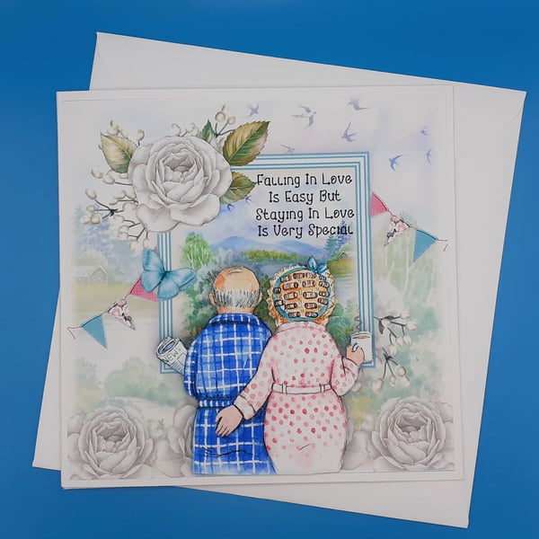 Anniversary Card, Large, Parents, Wife, Husband, Friends