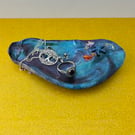 Hand Decorated Oyster Shell Trinket Dish