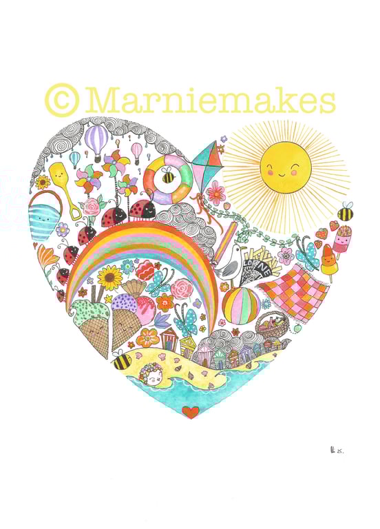 Forever Summer - A5 Giclee Print 