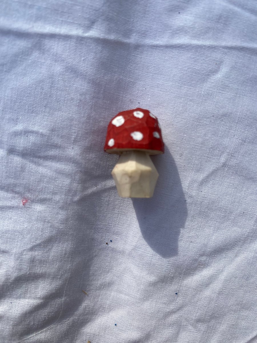 Fly Agaric Carved Toadstool 