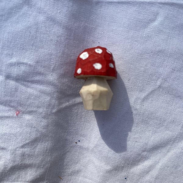 Fly Agaric Carved Toadstool 