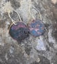   Verdigris Circle Dangle Earrings