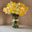 Daffodil forever bouquet in vase