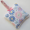 Vintage Embroidered Floral Lavender Bag