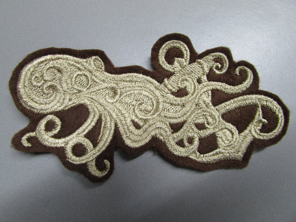 Octopus Cthulu Embroidered Sew on Applique Patch