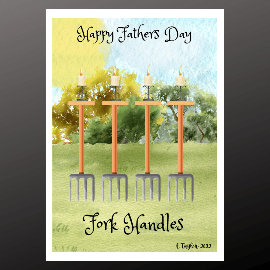 Happy Fathers Day Fork Handles Humorous  Funny The Two Ronnies Classic Comedy