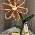 Handmade macrame flower