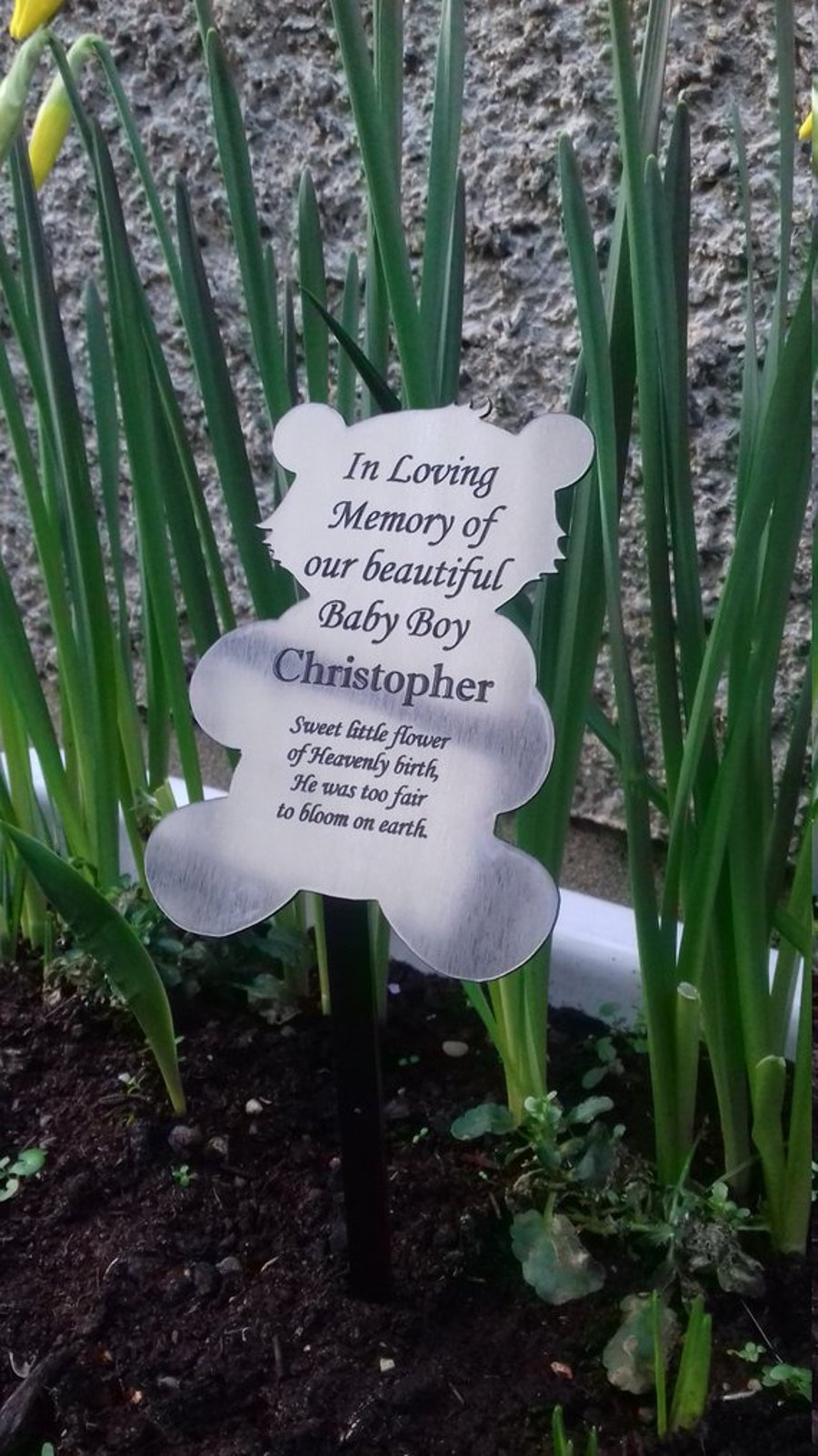 Grave memorial Plaque Cemetery Grave Marker Grave Ornament Remembrance Marker