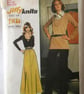 A vintage sewing pattern for a misses' top, skirt and trousers in size 10  - Image 1