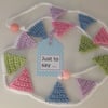 Candy-Coloured Mini Bunting Keepsake Card