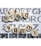 alphabet buttons - handmade ceramic letters - Image 3