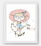 Fashion girl wall prints, Little fashionista wall art, girls room wall decor - Image 6
