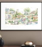 Sheffield Cityscape - Fine Art Print - Historical Yorkshire Landmarks - Gifting - Image 1